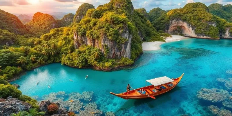 Scenic view of El Nido's natural beauty