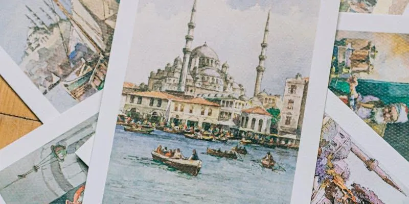 MyPostcard app
interface