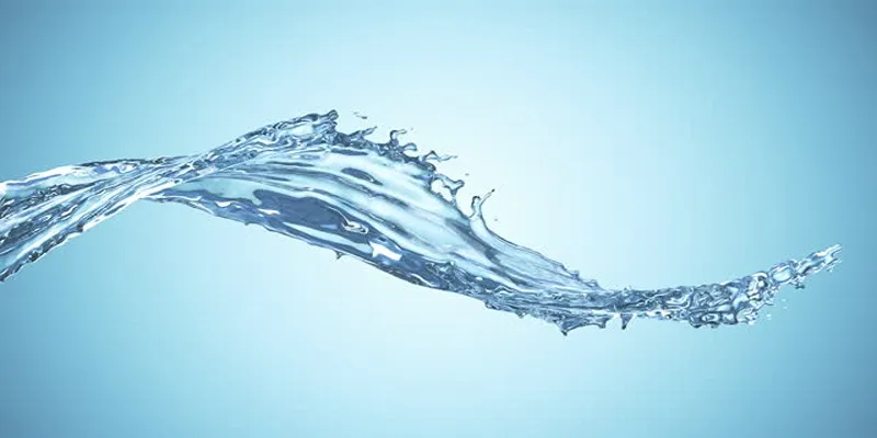 Soft water image showing clear, smooth
water