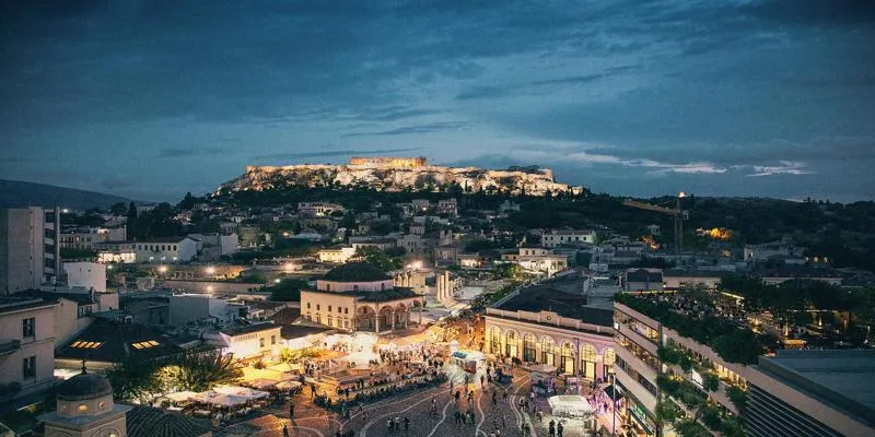 View of Athens from Lycabettus
Hill
