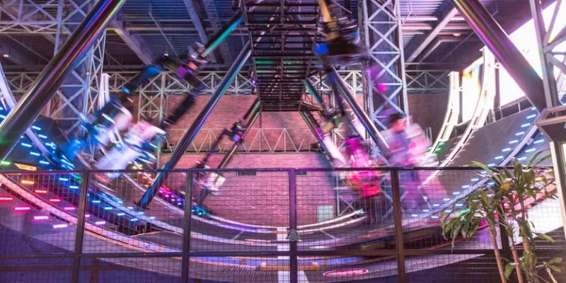 High-speed roller coaster with VR
enhancements