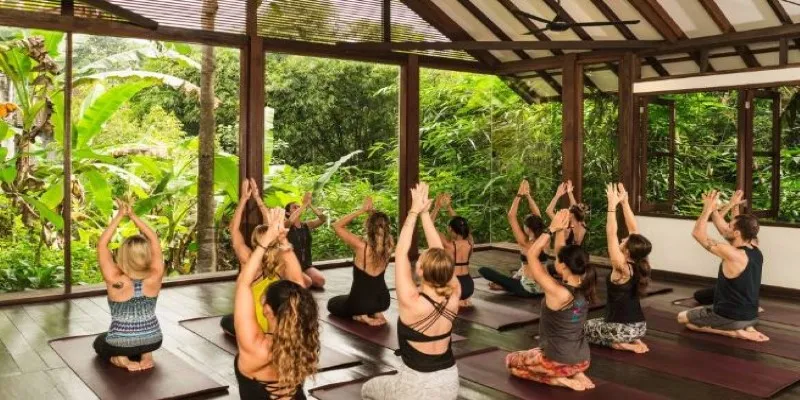 Yoga class in Canggu