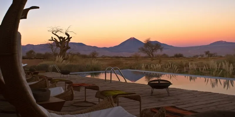 Desert mountain view from Tierra Atacama