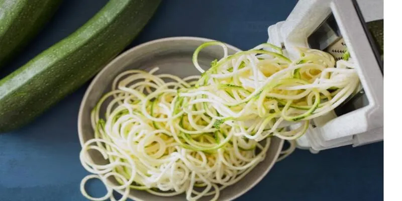 Grilled zucchini served on a plate