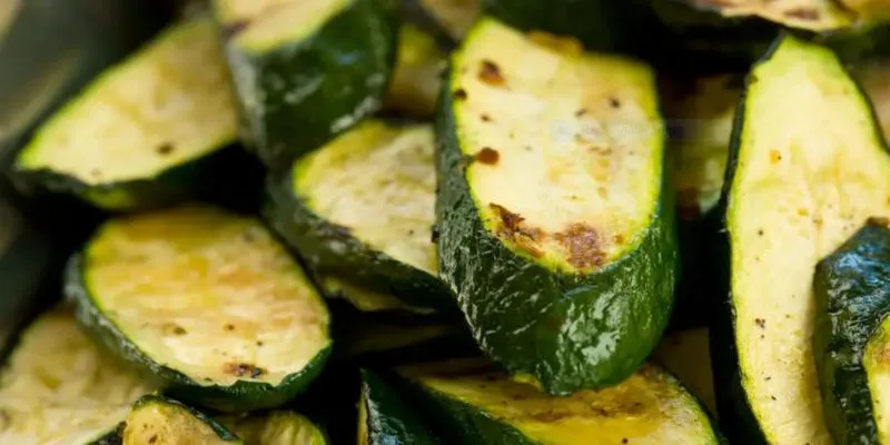Nutritional chart of zucchini