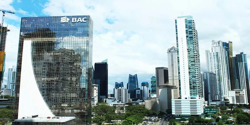 Panama City skyline with modern
skyscrapers