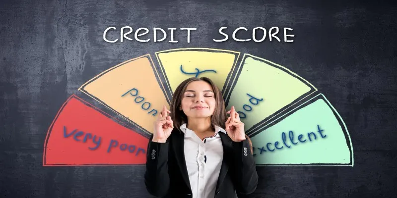 Credit score improvement over time