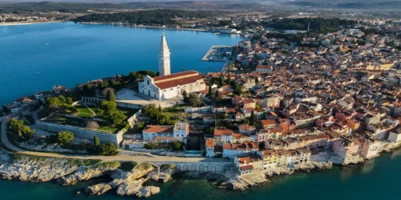 Colorful buildings of Rovinj,
Croatia