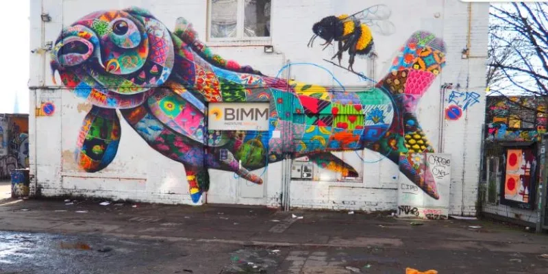 Street art in Friedrichshain,
Berlin