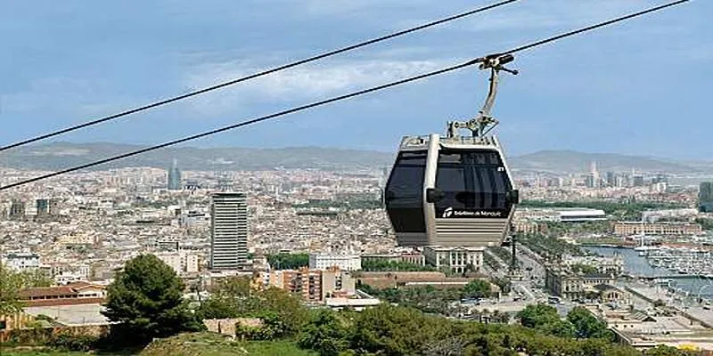 Panoramic view from Montjuïc Hill in
Barcelona