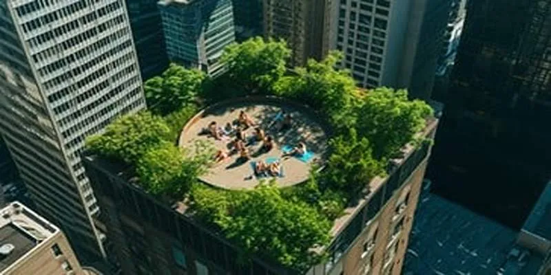 Rooftop gardens and pools in Recife,
Brazil