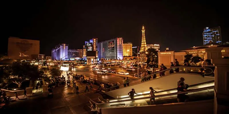 Las Vegas Strip at
night