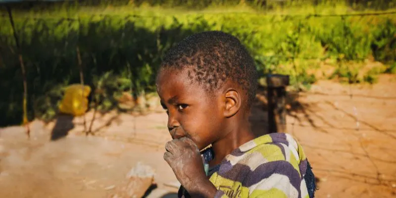 Child suffering from malnutrition