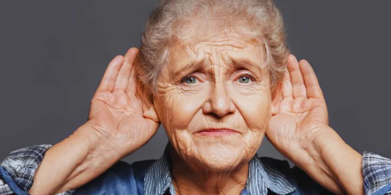 Illustration of an ear symbolizing good hearing