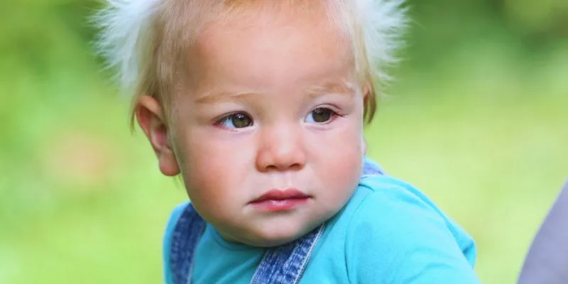 Child with MLD experiencing sensory
changes
